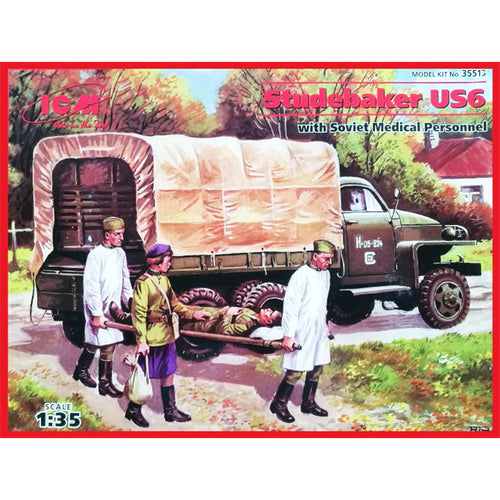 ICM ICM35513 - ICM 1/35 STUDEBAKER US6 WITH SOVIET MEDICAL STAFF