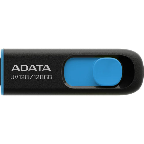 ADATA UV128 USB Flash Drive - 128GB - Black / Blue