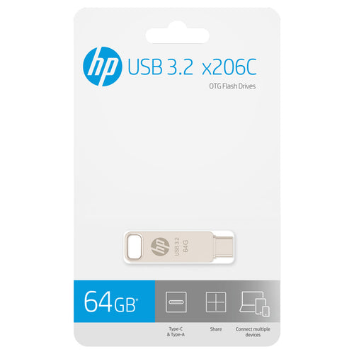 HP x206C OTG USB-C Flash Drive - 64GB