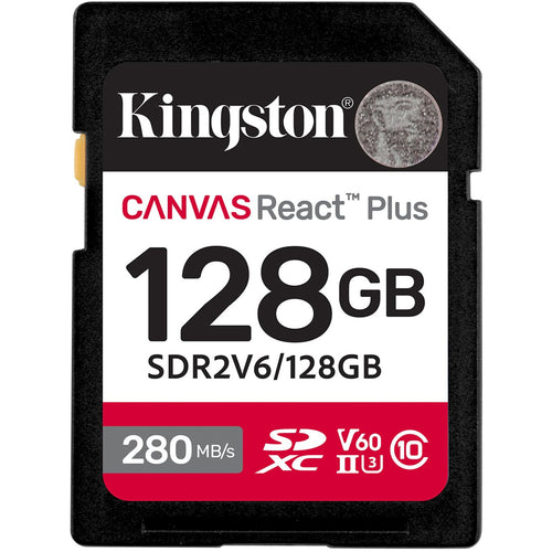 Kingston Canvas React Plus SDXC Memory Card - 128GB