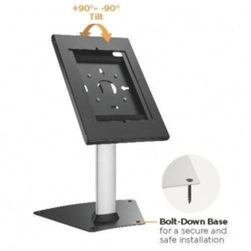 Brateck PAD12-04N Anti-Theft Countertop Tablet Kiosk Stand. For 9.7/10.2 iPad, 10.5iPadAir/iPadPro,10.1" Samsung Galaxy Tab A 2019. Heavy-Duty Steel Construction,Free-Tilting Design.