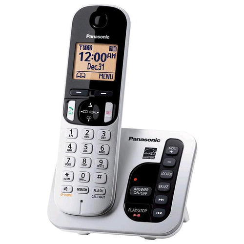Panasonic KX-TGC220NZS Schnurloses Festnetztelefon – Schwarz/Silber