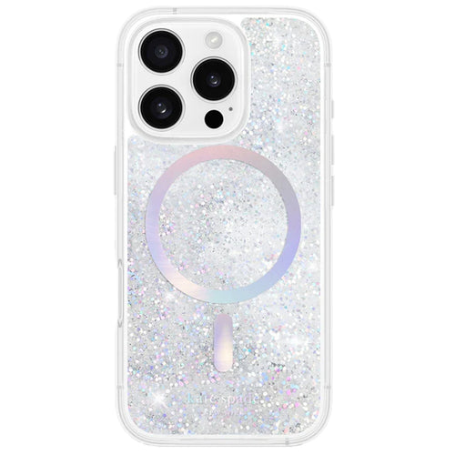 Casemate iPhone 16 Pro KS055216 Kate Spade Liquid Glitter MagSafe Case - Opal Iridescent