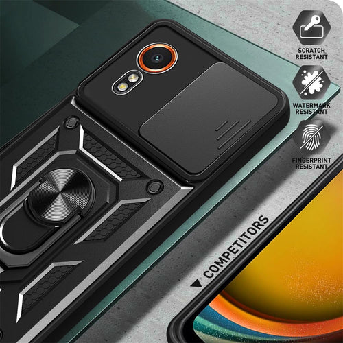 Galaxy Xcover 7 5G Rugged Kickstand Case - Black