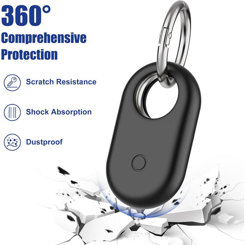 Silicone Key Ring for Galaxy SmartTag 2 - Black