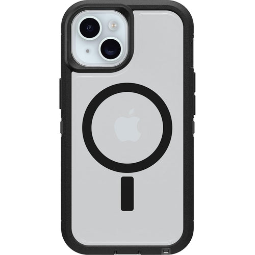 OtterBox iPhone 15/14/13 (6.1") Defender XT Dark Side MagSafe Phone Case - Clear/Black