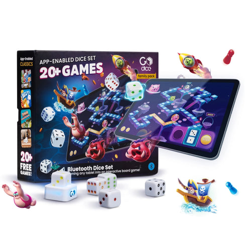 PARTICULA GoDice Play Family Pack Electronic Dice with 20+ Games App
