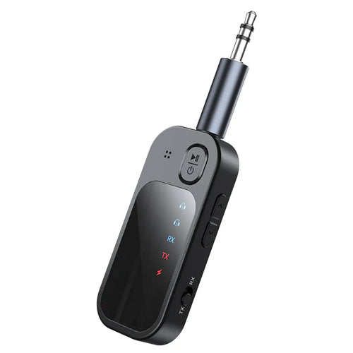 RockRose AeroPlay Elite 2-in-1 Bluetooth Audio Transmitter/ Receiver - Clip-on Design -- Dual Pairs with Two Bluetooth Devices , Support SD/TF Card Playback