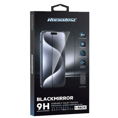 RockRose iPhone 15 Plus ( 6.7") Single Pack Premium Tempered Glass Screen Protector
