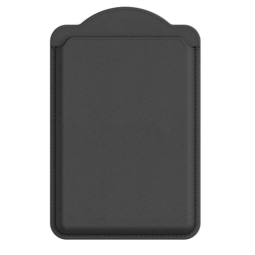 Samsung Magnetic Card Wallet for Phones - Black PU Leather - Compatible with Galaxy S26/S25/Fold7 Series Magnetic Cases or iPhone 12 & later model