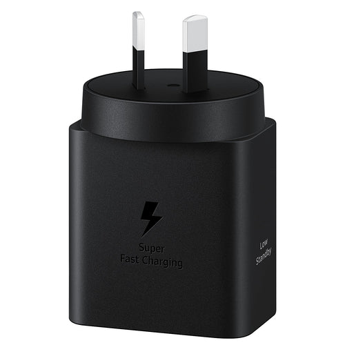 Samsung 45w Super Fast Wall Charger - Black Support Super Fast 45W Charging, Below 5mw Standby Power Consumption, Fast Charging Smartphone, Tablets, Portable Gaming Consoles, Portable Displays