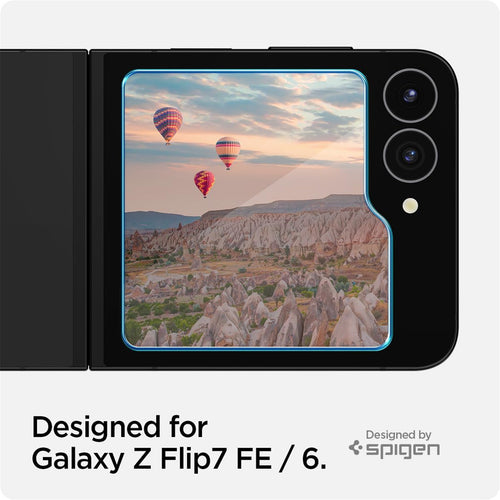 Spigen Galaxy Z Flip6 /7 FE Premium Tempered Glass Screen Protector - 2 Pack