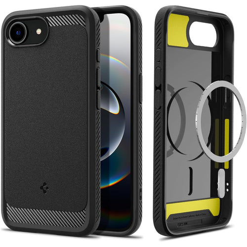 Spigen iPhone 17e/16e (6.1") Rugged Armor MagFit Case - Black