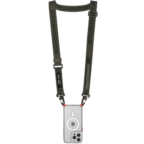 skinarma Scout XE Universal Nylon Lanyard - Olive (Phone Case Sold Separately) - Adjustable Lanyard - 2.54cm Width