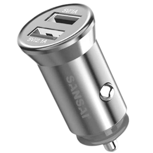 Sansai IPH-702B Aluminum Car Charger 4.8A Dual USB port