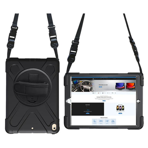 Strike Rugged Case with Hand Strap and Lanyard for Apple iPad Pro 10.5" & iPad Air 3