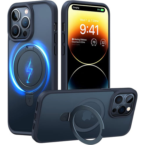 Torras iPhone 14 Pro Max (6.7") Ostand Matte Case - Black