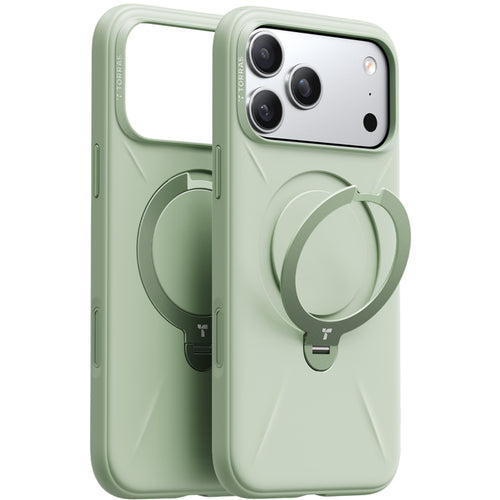Torras iPhone 17 Pro (6.3") 2025 Ostand Spin Softune Case - Green