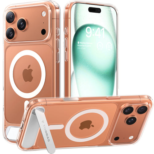 Torras iPhone 17 Pro Max (6.9") 2025 Pstand Case - Clear