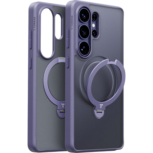 Torras Galaxy S26 Ultra Ostand Q3 Spin Case - Dark Purple