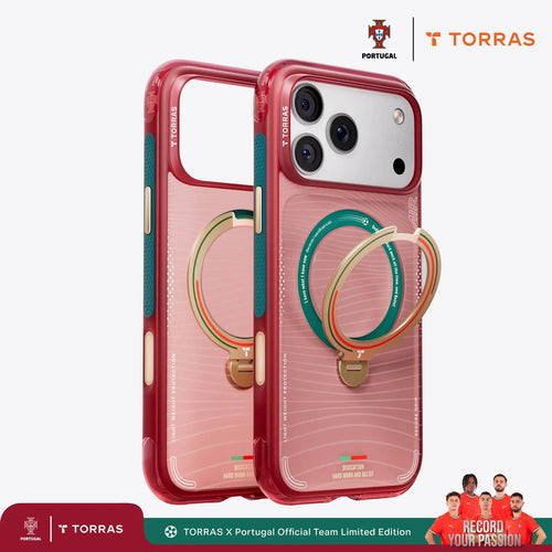 Torras iPhone 17 Pro Max Ostand Case - Portugal Official Team Limited Edition - Wave of Passion