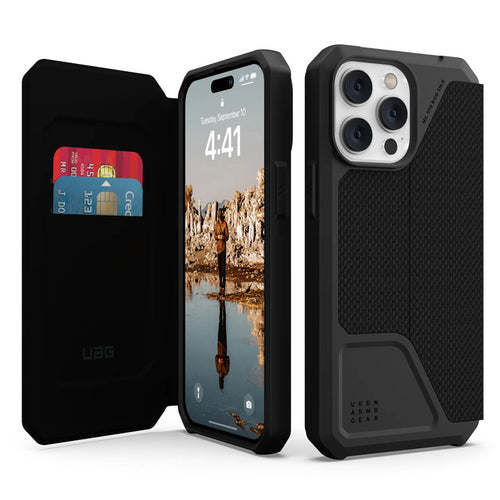 Urban Armor Gear iPhone 14 Pro Max Metropolis Case - Kevlar Black