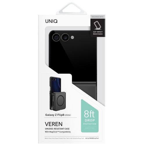 Uniq Galaxy Z Flip8 Magclick Charging Veren Case - Smoky Frost