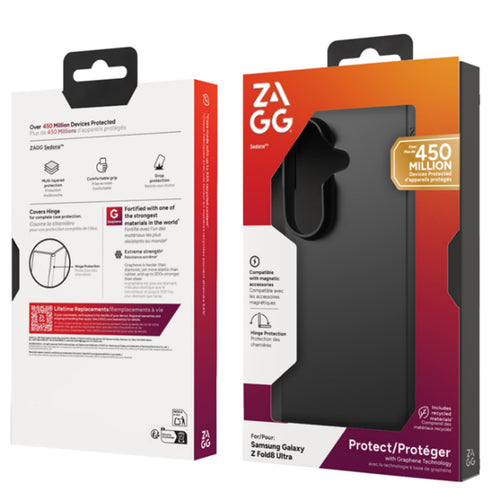 ZAGG Samsung Galaxy Z Fold8 Ultra (2026) Sedona Snap Snap Case - Black