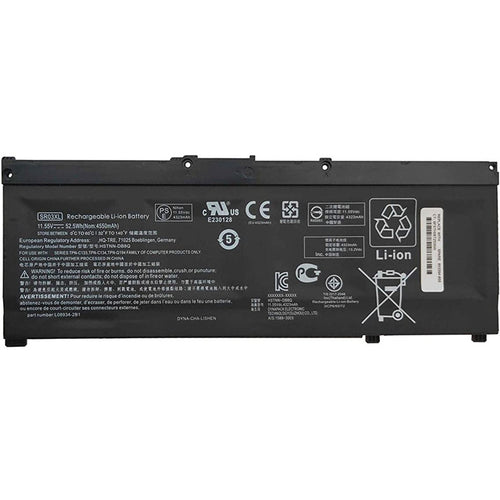 Laptop Battery For HP Pavilion Gaming 15-cx0000 HSTNN-DB8Q 11.55V 52.5Wh PN: SR03XL L08934-2B1 L08855-856 /6 Months Warranty