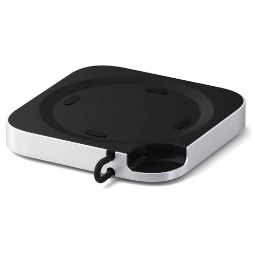 SATECHI Mac Mini M4 Stand & Hub with SSD Enclosure - Silver