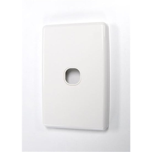 AMDEX FP-1PV3 - Switch Plate ONLY. Single. WPC Wall Face Full Cover Plate. (Accepts Clipsal Style