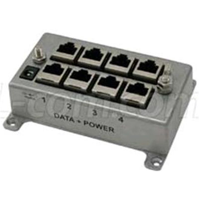 BT-CAT6-P4 - L-com 4 Port CAT6 Passive Gigabit Midspan Injector