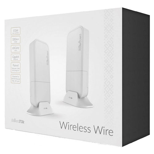 RBwAPG-60adkit - MikroTik Wireless Wire 1Gbps 60GHz Wireless Bridge Kit