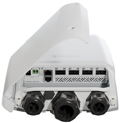 CRS504-4XQ-OUT - MikroTik CRS504-4XQ-OUT 4 Port 100 Gbps QSFP28 Outdoor Fibre Switch