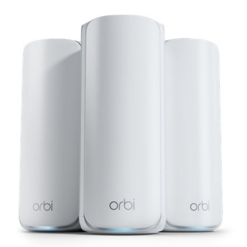 RBE773-100APS - NETGEAR ORBI BE11000 TRI-BAND MESH WIFI 7 SYSTEM - 3 PACK WHITE (RBE773)