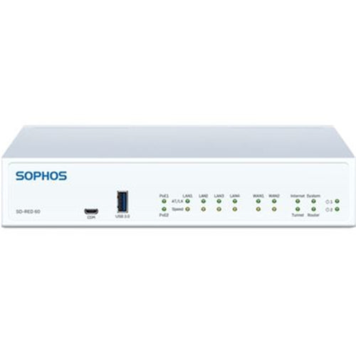 SOPHOS SD-RED 60 High Performance Remote Branch Access Appliance with PoE