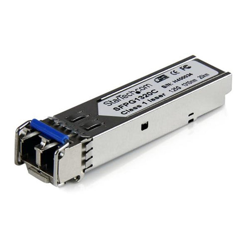StarTech.com Cisco GLC-LH-SMD Kompatibles SFP Modul - 1000BASE-LH - 1GbE Singlemode Glasfaser SMF Optischer Transceiver - 1GE Gigabit Ethernet SFP - LC 20km - 1310nm - DDM Cisco Firepower, IE2000, IE4000