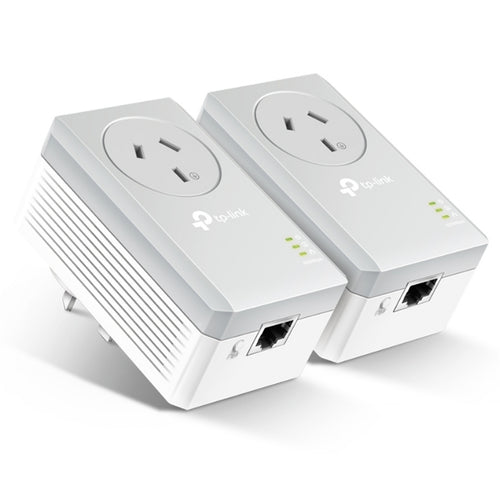 TP-Link TL-PA4010P KIT AV600 Powerline Kit with AC Pass-Through