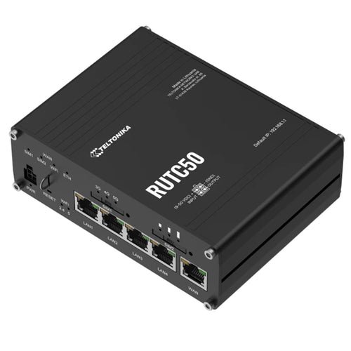 Teltonika RUTC50 5G CAT19 AX2402 Dual Band WiFi 6 Industrial Router