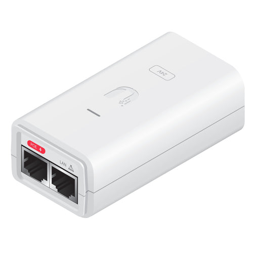 POE-24-12W-G-WH - Ubiquiti 24V 12W Weißer Gigabit Power over Ethernet Injektor