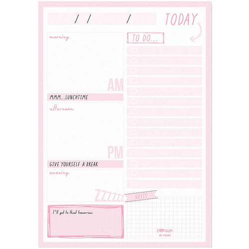 Carpe Diem 9162-CD(22) Carpe Diem Daily Planner Pad Ballerina Pink