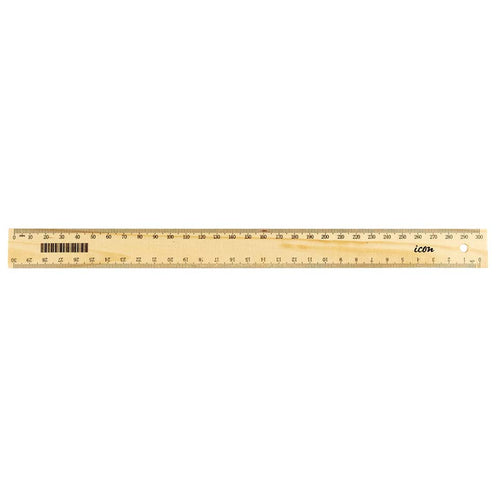 Okin IRULER04 Ruler Wooden Narrow 30cm