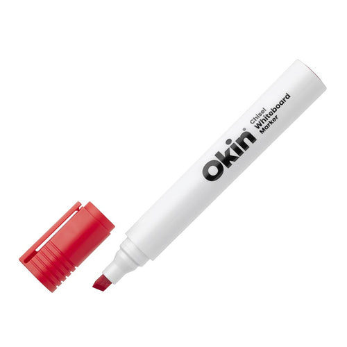 Okin IWMCRED Okin Whiteboard Marker Chisel Tip Red