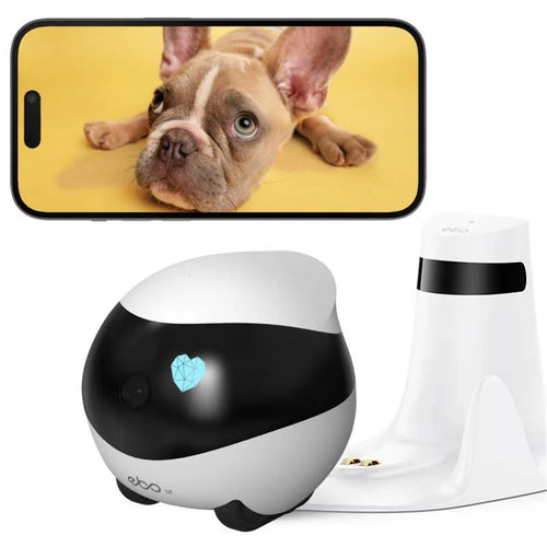 Enabot SE Wireless Camera Robot designed for pets, families A 1080p mobile pet/home security cam with obstacle avoidance, auto-recharge, two-way talk, and night vision
