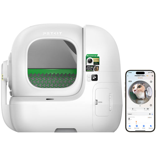 Petkit Pura Max Pro 2 Self-Cleaning Cat Litter Box with AI Camera for real time monitoring, Larger Entry, Easy Access, Triple Odor Control, 2 Years Warranty