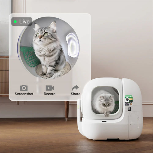 Petkit Pura Max Pro 2 Self-Cleaning Cat Litter Box with AI Camera for real time monitoring, Larger Entry, Easy Access, Triple Odor Control, 2 Years Warranty