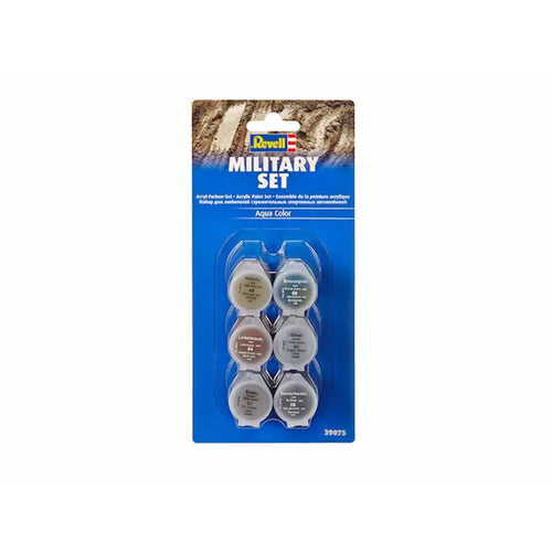 Revell Aqua Colour - 6 Paints - Military Vehicle Set