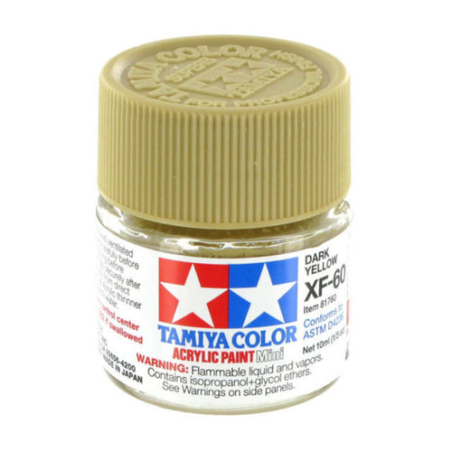 Tamiya XF-60 Acryl Mini Farbe - Dunkelgelb - 10ml