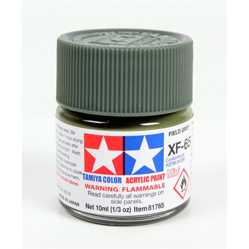 Tamiya XF-65 Acrylic Mini Paint - Field Grey - 10ml