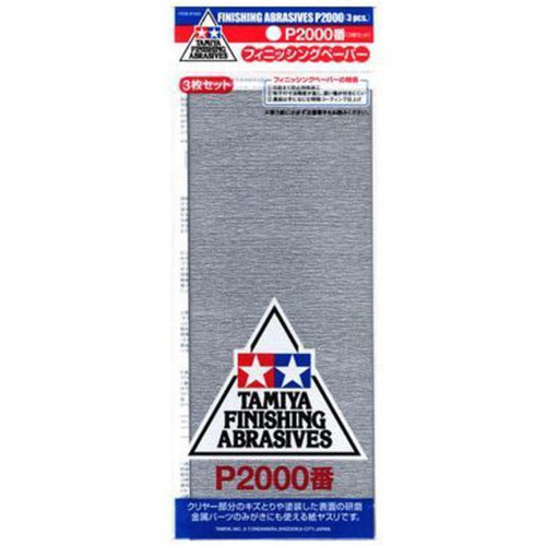 Tamiya Finishing Materials Series No.60 - Finishing Abrasive - P2000 - 3 Pieces
